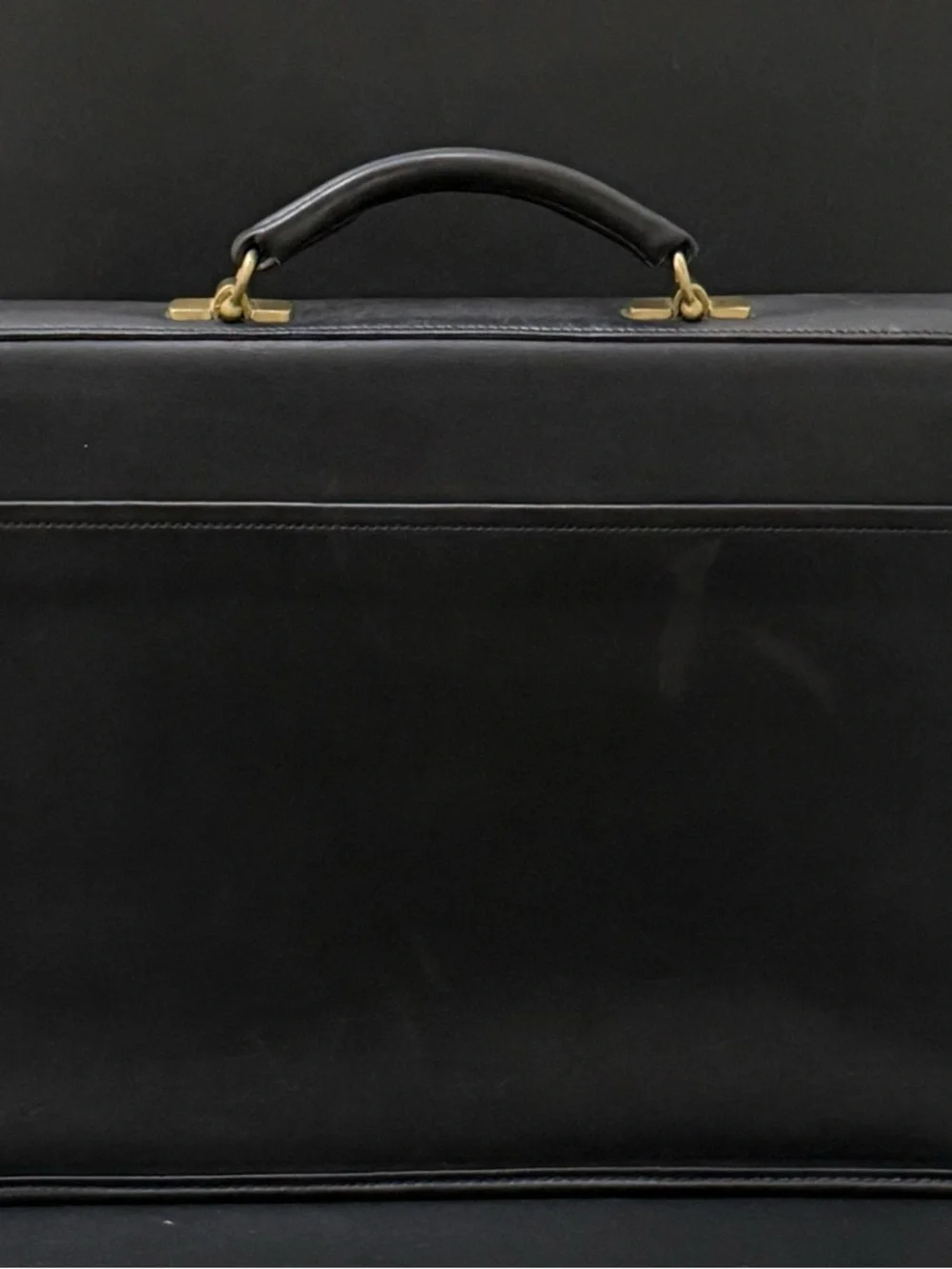 Vintage 90’s COACH Black Leather Diplomat Attache or Business Attaché Briefcase